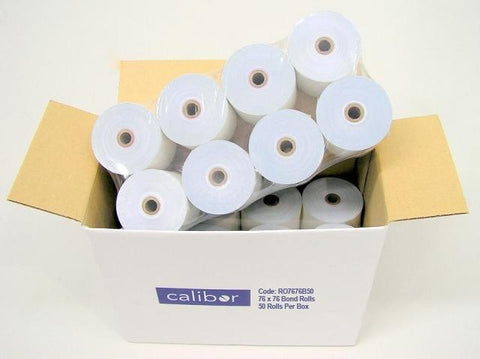 CALIBOR BOND PAPER 76X76 50 ROLLS / BOX - EasyPOS