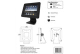Compulocks Secure Executive Enclosure With 360 Degree Kiosk Stand For iPad 9.7in - Black - EasyPOS