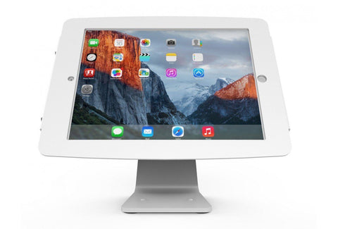 Compulocks Secure Space Enclosure with 360 Degree Kiosk Stand for iPad 9.7 White - EasyPOS