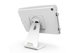 Compulocks Secure Space Enclosure with 360 Degree Kiosk Stand for iPad 9.7 White - EasyPOS