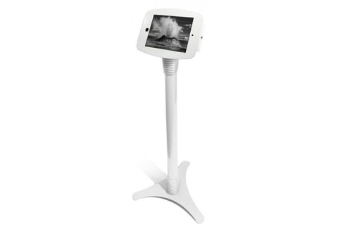 Compulocks  Secure Space Enclosure & Adjustable Floor Stand For Ipad 2/3/4/Air/Air2/5th Gen/Pro 9.7in - White - EasyPOS