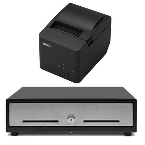 EPSON TM-T82IIIL Thermal Receipt Printer Ethernet with EC350 Cash Drawer - EasyPOS