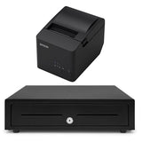 EPSON TM-T82IIIL Thermal Receipt Printer USB & Serial with EC410 Cash Drawer - EasyPOS