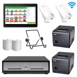 Loyverse Hospitality POS Hardware with VPOS Printers & WiFi Extenders Bundle #24 - EasyPOS