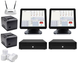 Cafe POS System with two T9 POS Terminals Bundle #104