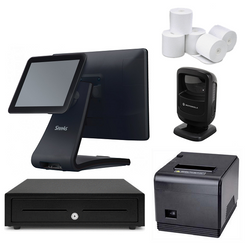 NeoPOS Retail POS System with 9.7" Customer Display & Zebra DS9208 Barcode Scanner Bundle #N22