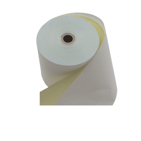 Printex Paper Rolls - Bond 2 Ply (White/Yellow) 76 X 76 with 12mm Core (50 Rolls per Carton) - EasyPOS
