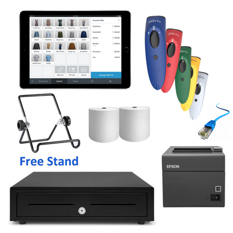 Square POS System with the Apple iPad 9.7" & SocketScan S700 Bundle #15 - EasyPOS