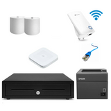 Square POS Hardware with Epson Printer WiFi Adapter - iPad Compatible Bundle #21 - EasyPOS