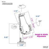Universal Tamper-Proof Anti-Theft iPad Tablet Kiosk Stand 7.9 - 10.1" - EasyPOS